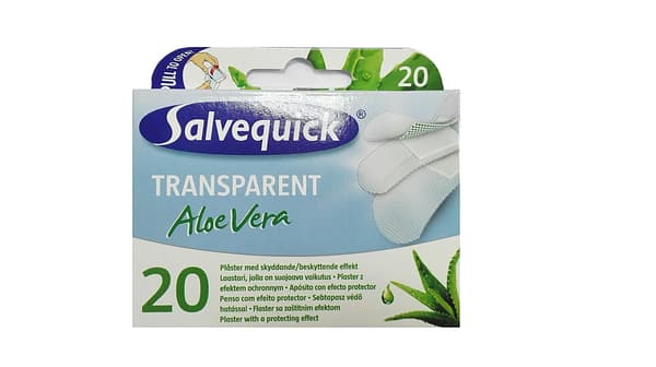 Salvequick Aloe Vera Plåster Transparent 1 fp.-20st