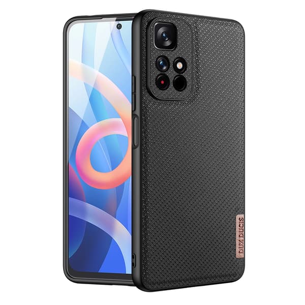 Dux Ducis Fino Cover med nylonmateriale til Poco M4 Pro 5G sort