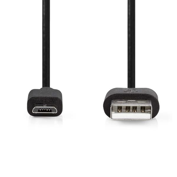 Nedis CCGL60500BK20 USB-kabel 2m USB 2.0 USB A Micro-USB B Sort