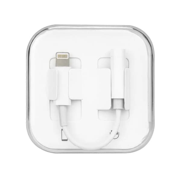 Adapter AUX Lightning (han) til Jack 3,5 mm (hun) BOKS hvid