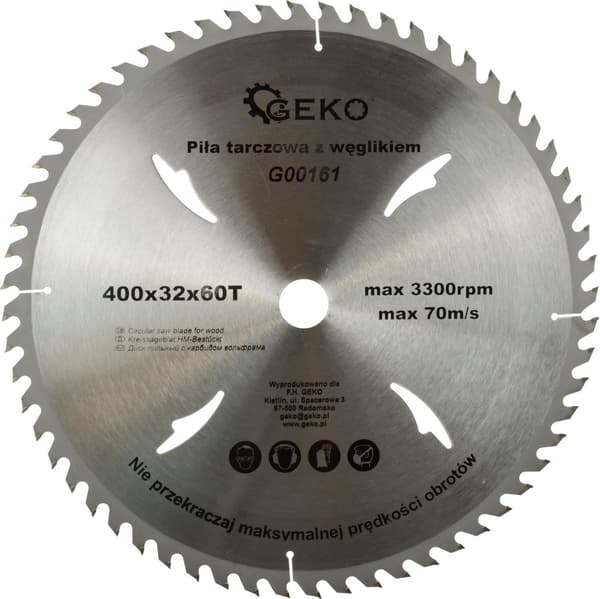 RUNDSAV 400x32mm 60-TÆNDER WIDIA