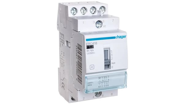Installationsrelæ 16A 2S 2R 230V AC ERC418