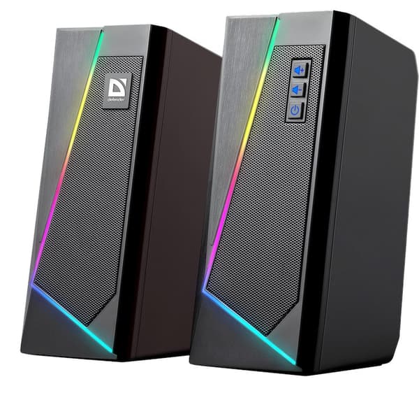 Kaiutin Defender SOLAR 3 2.0 10W Bluetooth USB RGB-taustavalo