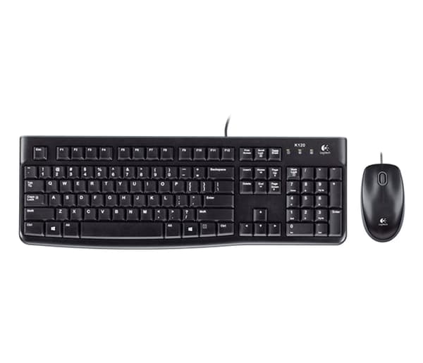 Logitech MK120-kombination, tysk QWERTZ med sladd