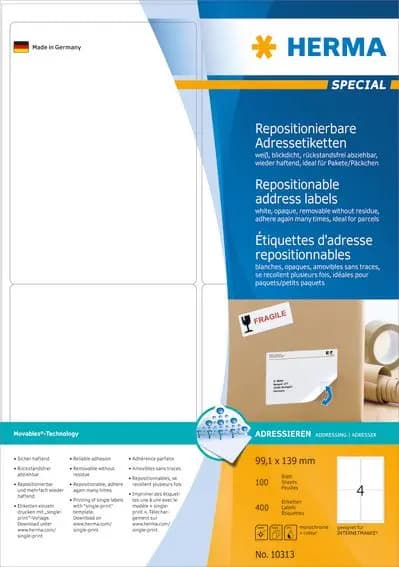 HERMA Special - adresseetiketter - mat