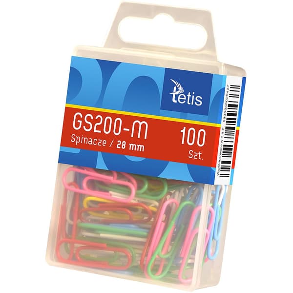 Clips straddles farverige 28mm 100stk GS200-M