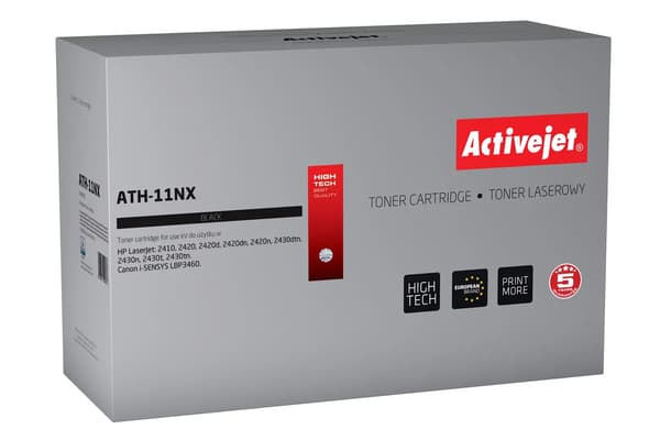 Toner Activejet ATH-11NX Sort Erstatning for 11X (EXPATIONTHP0049)