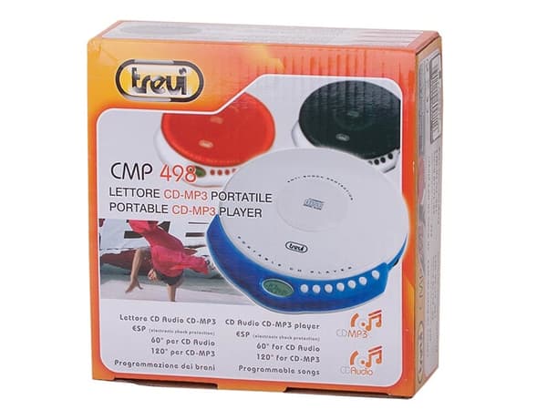 Trevi CD-spelare CD-spelare, CD-RW, MP3, röd (CMP498)