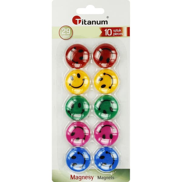 Magneter til tavler 29mm 10 stk emojis