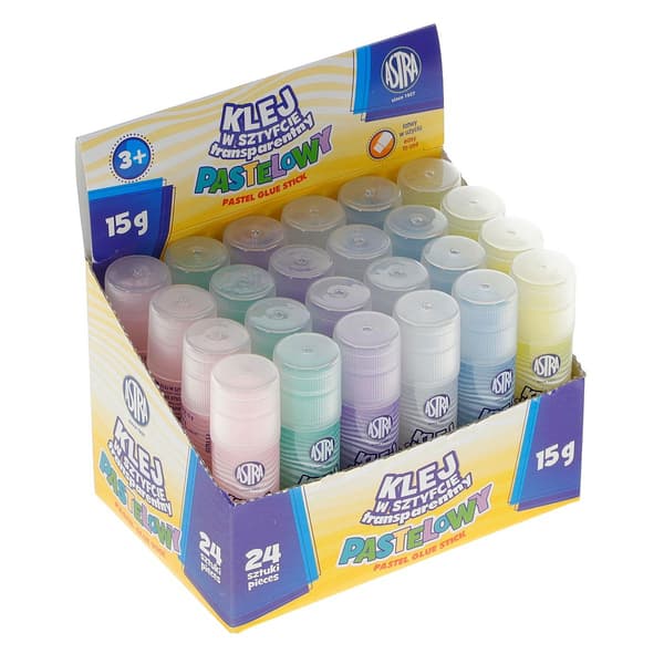 Limstift 15g pastelbannere (24 stk)