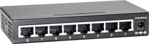 LevelOne GEU-0822 netværksswitch Ikke administreret Gigabit Ethernet (10/100/1000) Sort