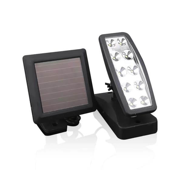 2W Solar LED-projektor med rörelsesensor Svart VO1930