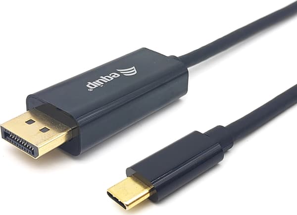 Equip 133427 videokabel adapter 2 m USB Type-C DisplayPort Grå