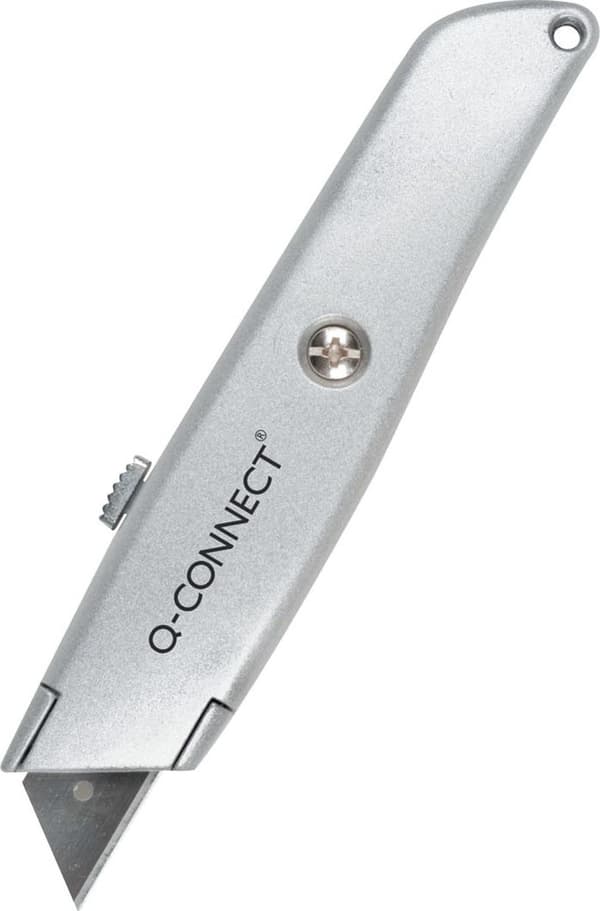 Metallinen pakkausveitsi lukolla Q-CONNECT