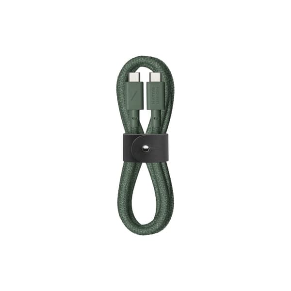 Kabel USB Native Union USB-C - USB-C 1,2 m Grön (BELT-C-GRN-2-NP)