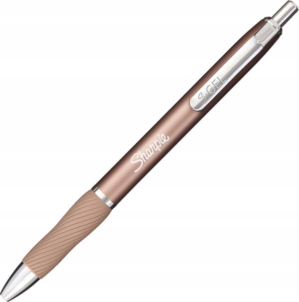 2x1 Sharpie S-Gel Metall Stålgrå + Roséguld 0,7 mm + 2 Refiller