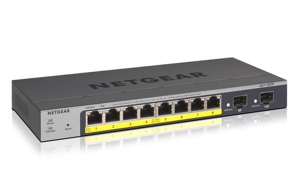 Netgear GS110TP-300EUS 8-port hanterbar Ethernet-switch