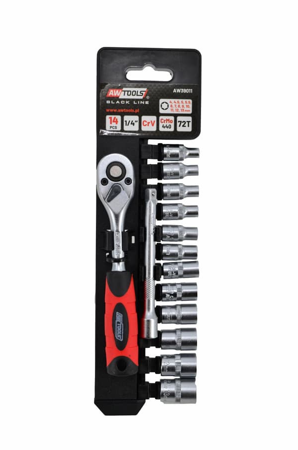 AWTOOLS 1/4\" 14 delars NYCKELSATS
