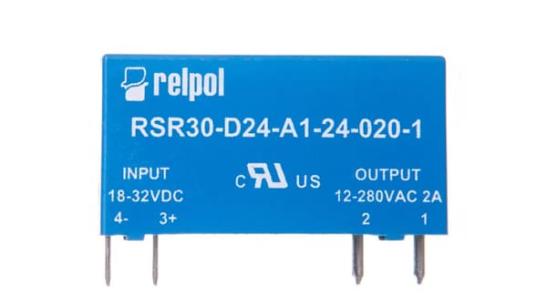 Relpol enfaset solid state-sender 2A 18-32V DC RSR30-D24-A1-24-020-1 (2611990)