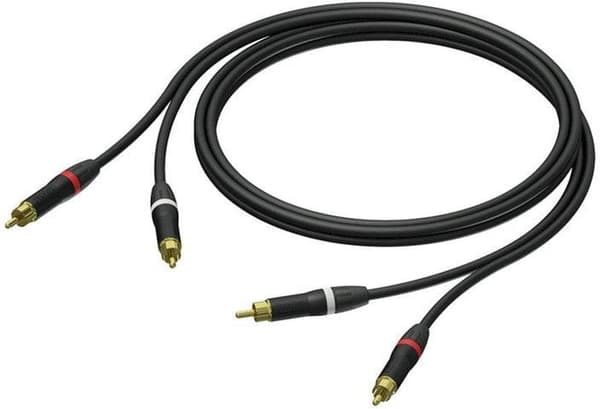 PROCAB PRA800/1-kaapeli, 2x RCA (M) (1m)