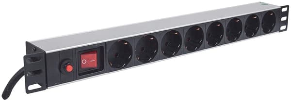 Intellinet 19" 1U Rackmount 8-Way Powe