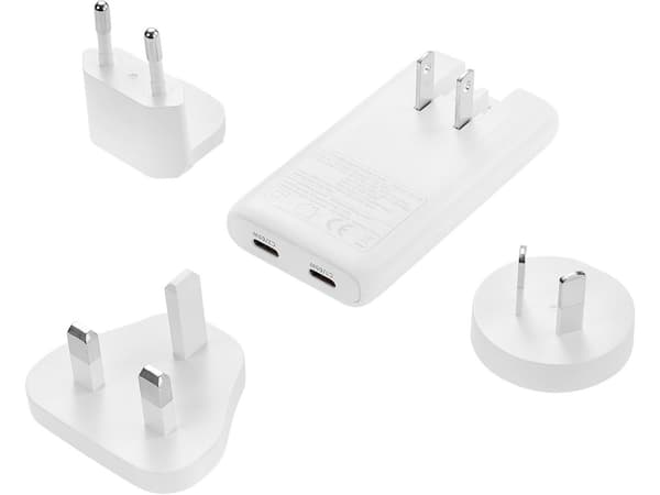 Sandberg 4in1 reseadapter 65W Vit 4in1 reseadapter 2xUSB-C 65W