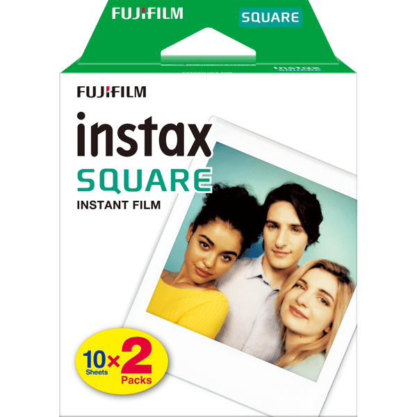 1x2 Fujifilm Instax Square Film vit ram