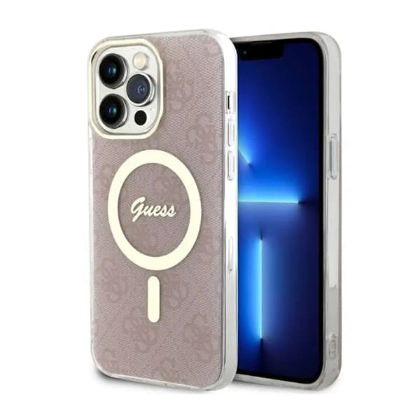 Guess 4G MagSafe Cover til iPhone 14 Pro Max – Rosa