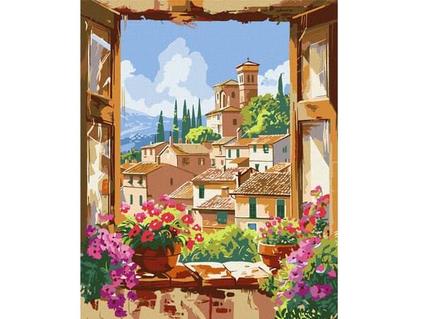 Maling efter tal - Elskede Toscana 40x50cm