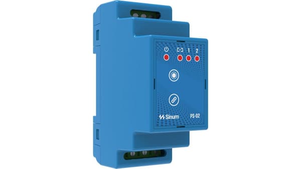 SINUM PS-02 - DIN-kiskokytkin sininen