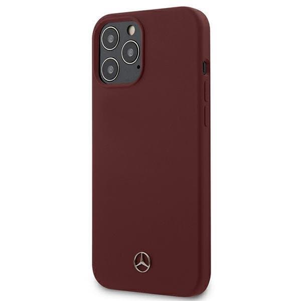Mercedes Silicone Line Fodral för iPhone 12 Pro Max - Röd