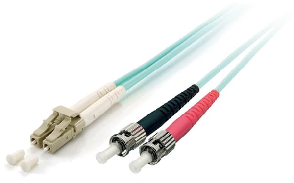 Equip LWL Patchkabel LC->ST 2,00m Multimode Duplex OM3 turkis polybag