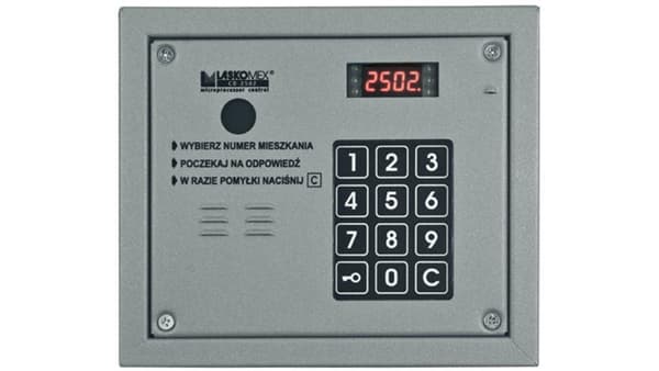 Laskomex CP-2503R Silver Ljudpanel med RFID-nyckelläsare