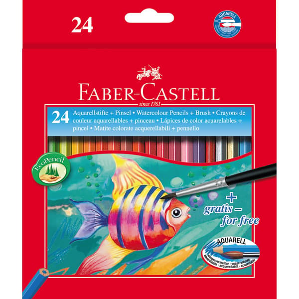 Faber-Castell - børste og farvet pense