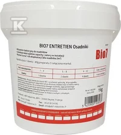 BIO7 VEDLIGEHOLDELSE AF DRIFT 1KG