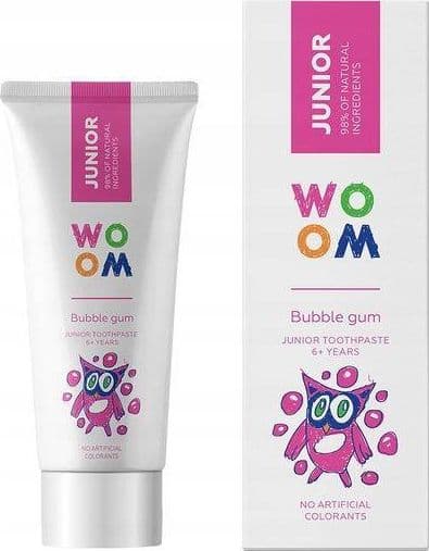 Woom Tandkräm för barn 6+ Bubble Rubber Smak 50ml