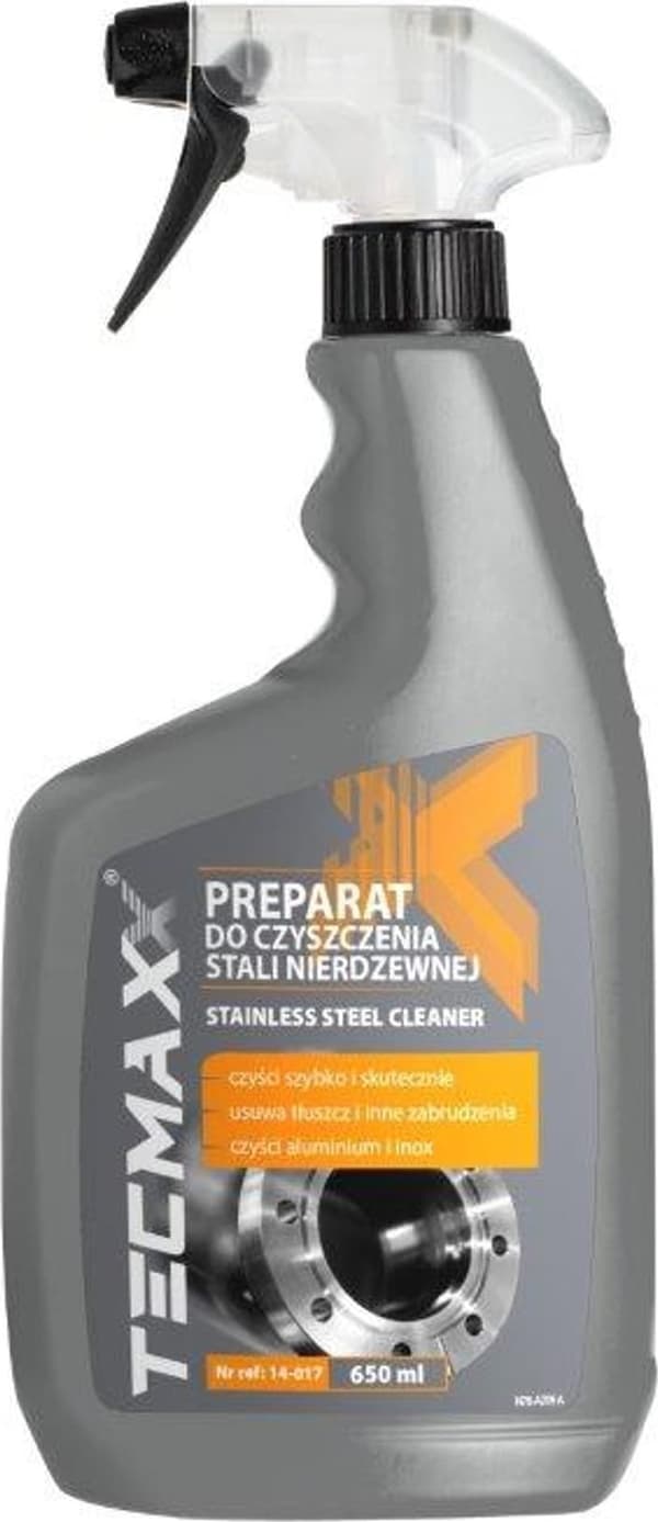 PREPARAT FÖR RENGÖRING AV ROSTFRITT STÅL 650ml 14-017 TECMAXX