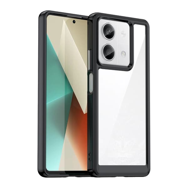 Outer Space Cover med gelramme til Xiaomi Redmi Note 13 5G – Sort