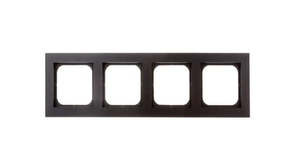 Ospel firedobbelt ramme Sonata sort metallic (R-4R/33)