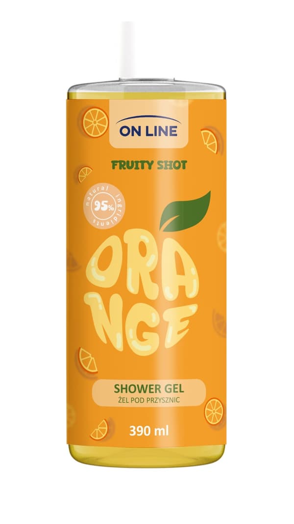 ON LINE Fruity Shot Shower Gel Orange 390 ml