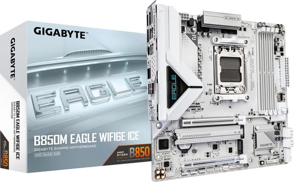 Gigabyte B850M EAGLE WIFI6E ICE - bundkort - micro ATX - Socket AM5 - AMD B850