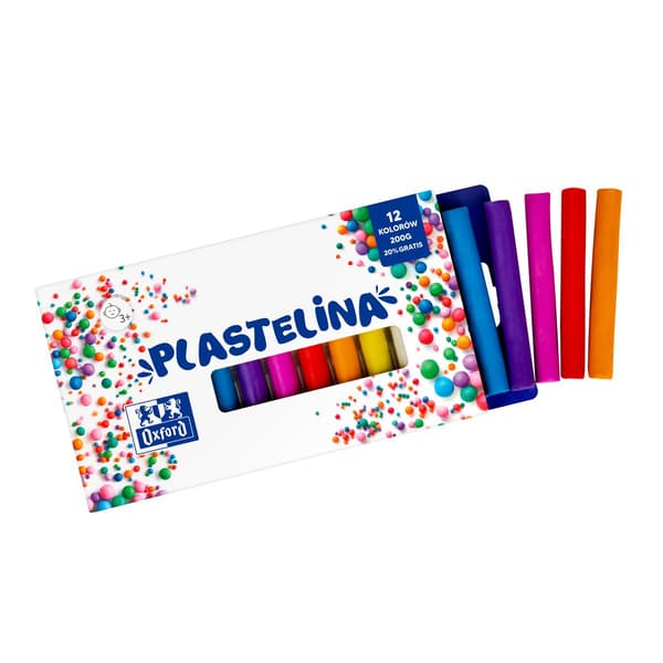 Plasticine Oxford 12 farver 200g