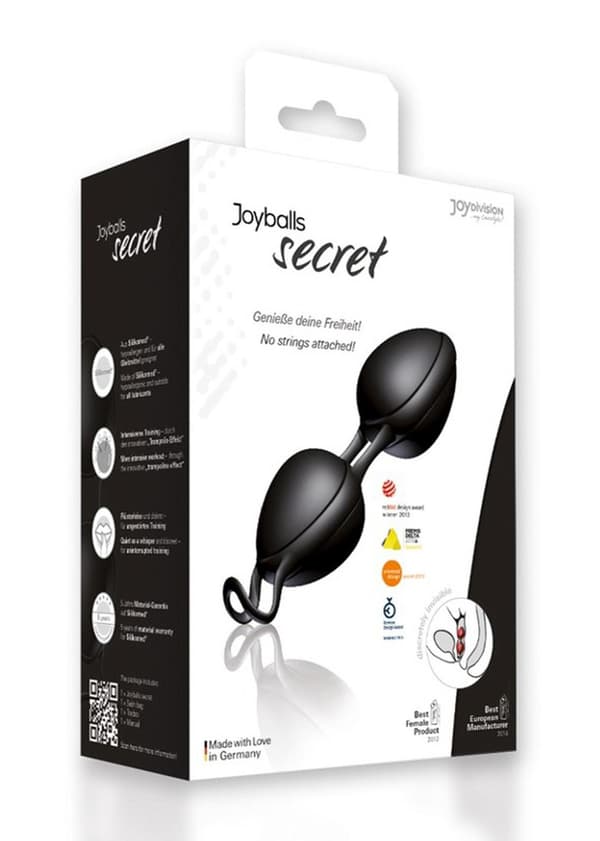 Joyballs Secret Duo Sorte Kinesiske Kugler Joydivision 500500160 Sort