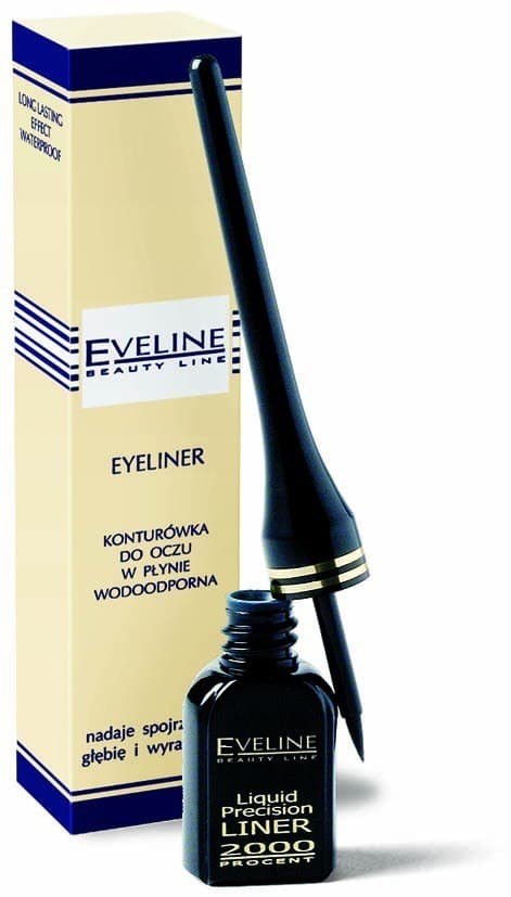 Eveline Eyeliner sort i en pun 4 ml