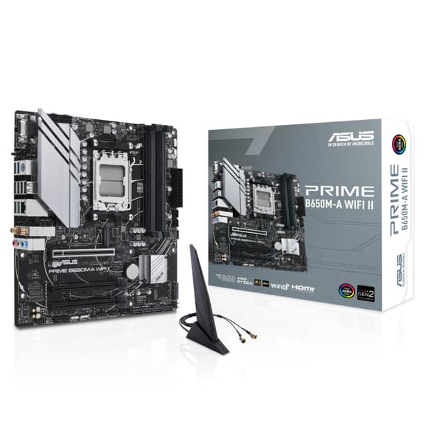ASUS Bundkort Prime B650M-A WiFi II - Micro-ATX - Socket AM5 - AMD B650
