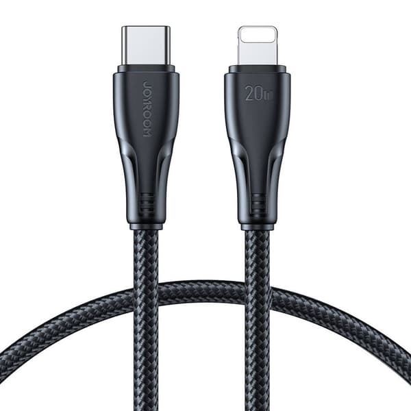 Joyroom Surpass Series A11 Lightning / USB-C 20W 1,2 m Kabel - sort