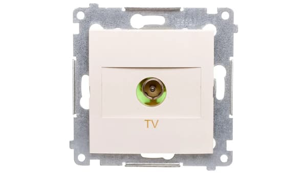 Kontakt-Simon Antennestikdåse SIMON54 TV endekrem - DAK1.01/41