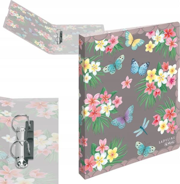 Kansio A4 PP 2 2,7cm Ladylike Butterflies