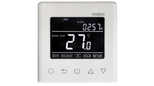 Temperaturregulator - programmerbar typ RTW-01 vit