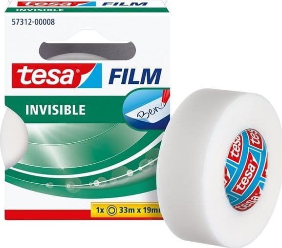 Tesa tesafilm 33m 19mm osynlig HFB